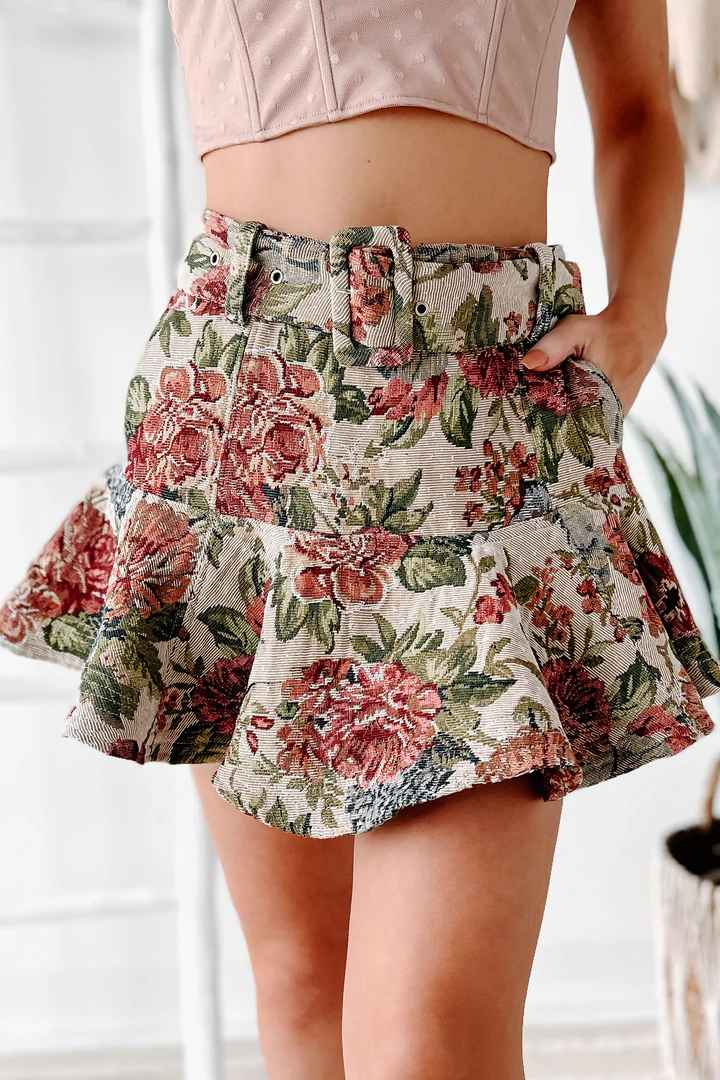 Summer Women Clothing Retro All Match High Waist Woolen Short Skirt Women Half Length