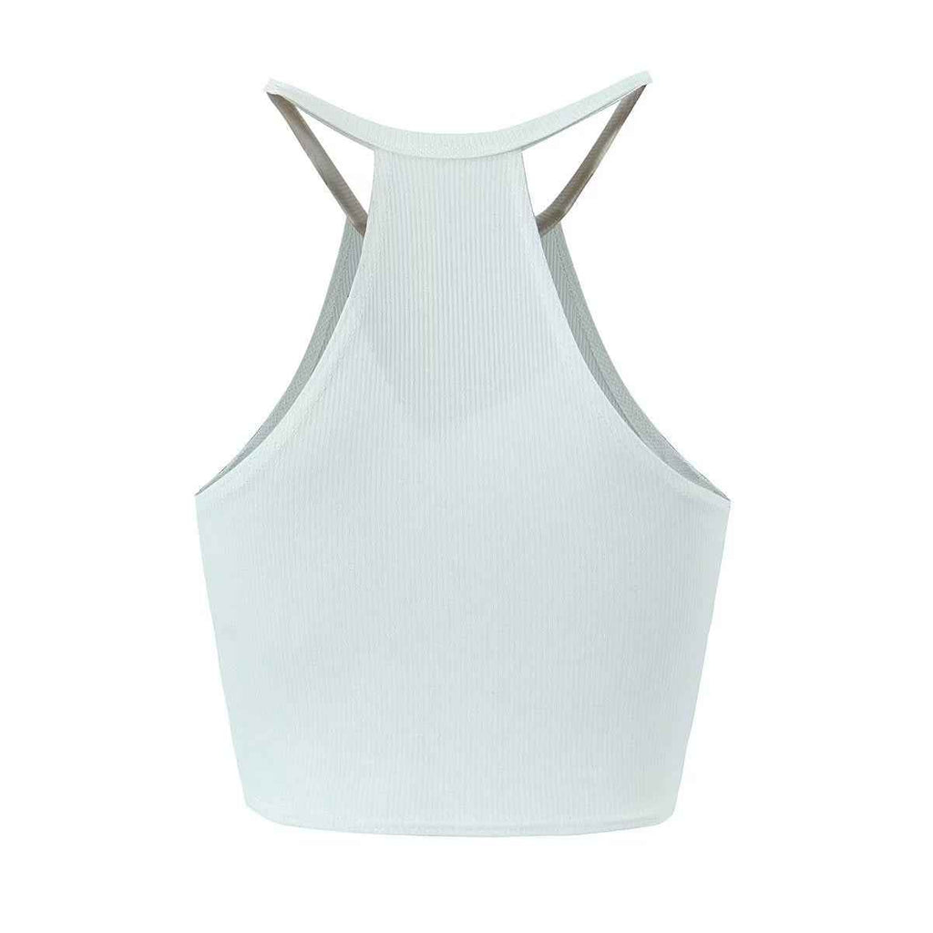 Summer Women Clothing Knitted Sexy V neck Lace up Solid Color Spaghetti Strap Camisole Top