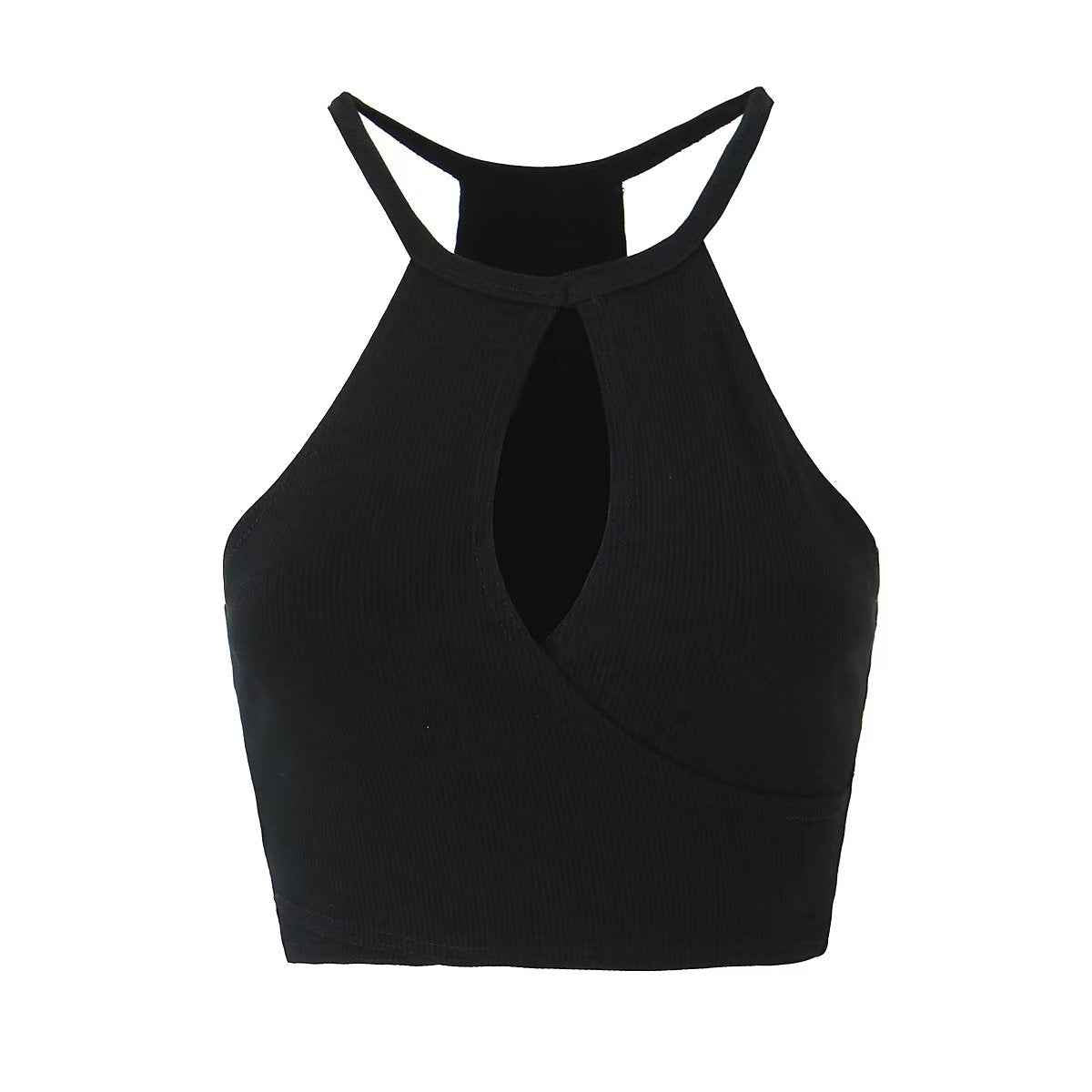 Summer Women Clothing Knitted Sexy V neck Lace up Solid Color Spaghetti Strap Camisole Top