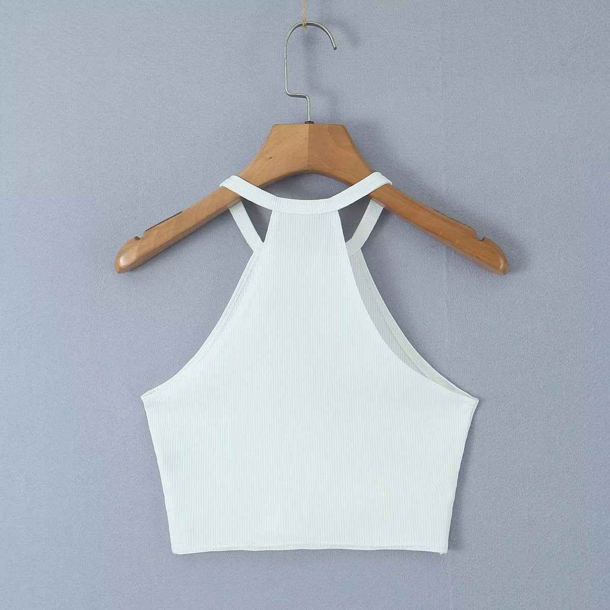 Summer Women Clothing Knitted Sexy V neck Lace up Solid Color Spaghetti Strap Camisole Top