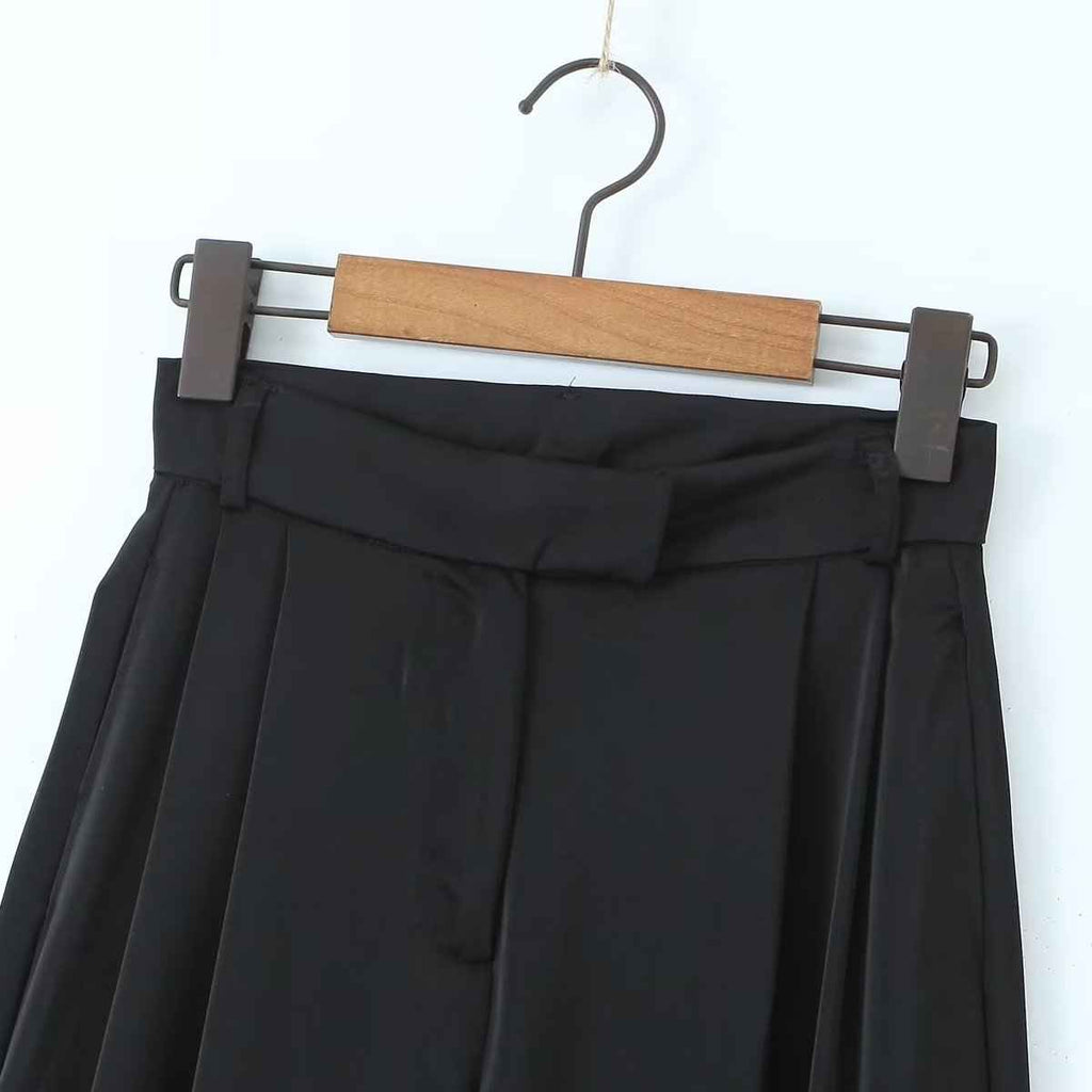 Fall Women Clothing Sexy Sexy Bandeau Camisole High Waist Straight Loose Wide Leg Pants Suit
