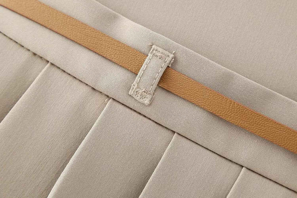 Winter Women Clothing Fashionable All Match Casual Wide Pleated Pant skirt