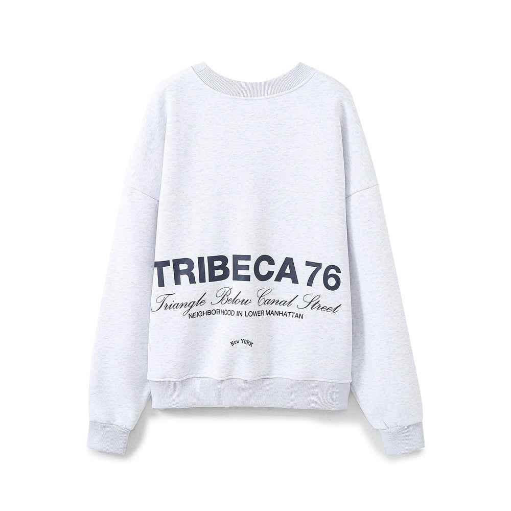 Spring Women Embroidered Flannel round Neck Sweatshirt for Women