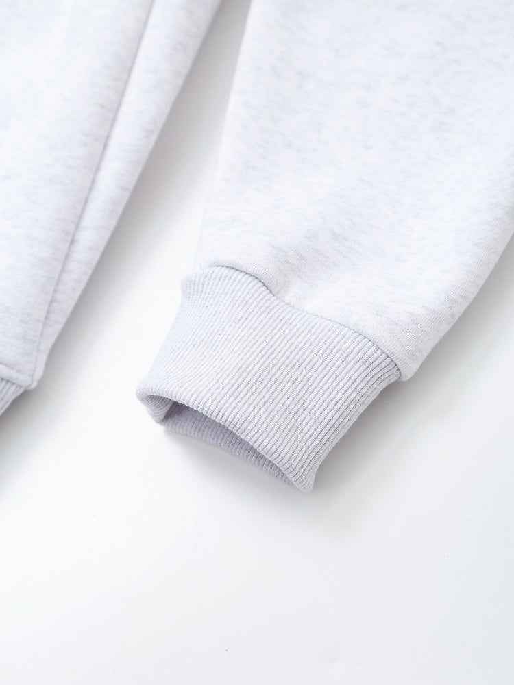 Spring Women Embroidered Flannel round Neck Sweatshirt for Women