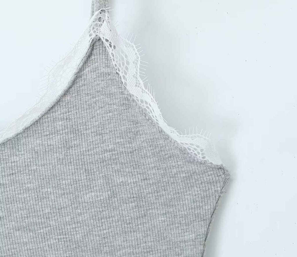 Lace Stitching Bow Base Slim Backless High Elastic Sports Tight Strap Jumpsuit Shorts