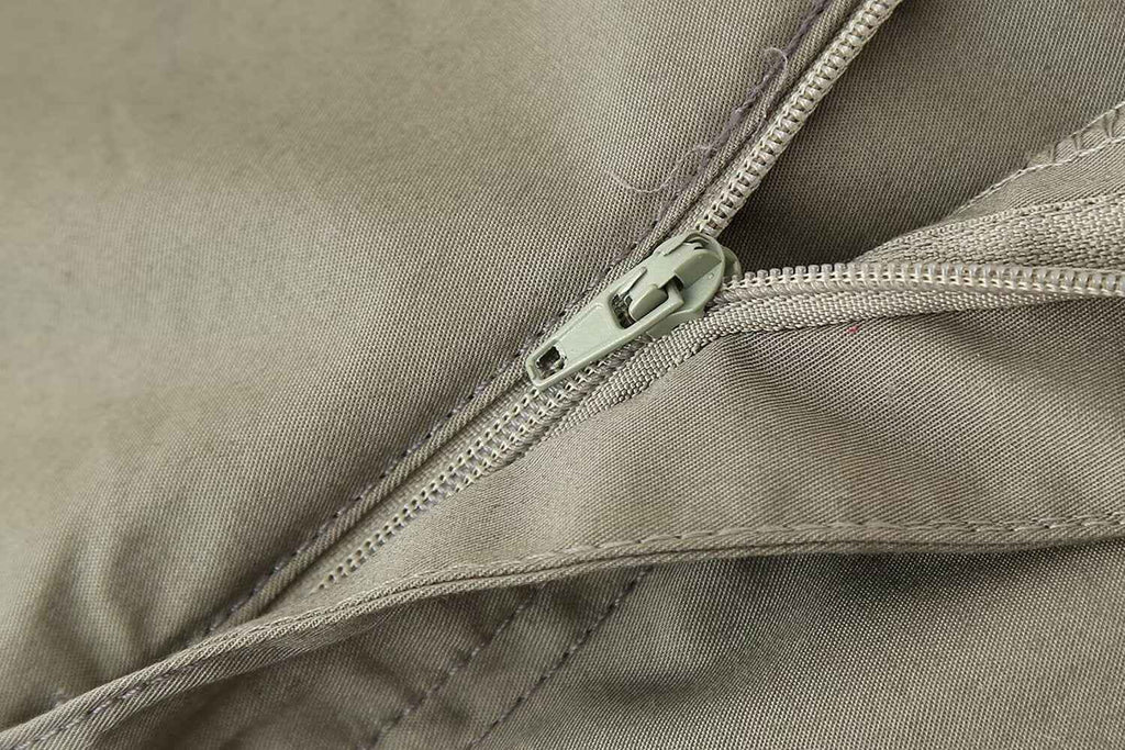 Women Clothing Slim Army Green Pleated Skirt