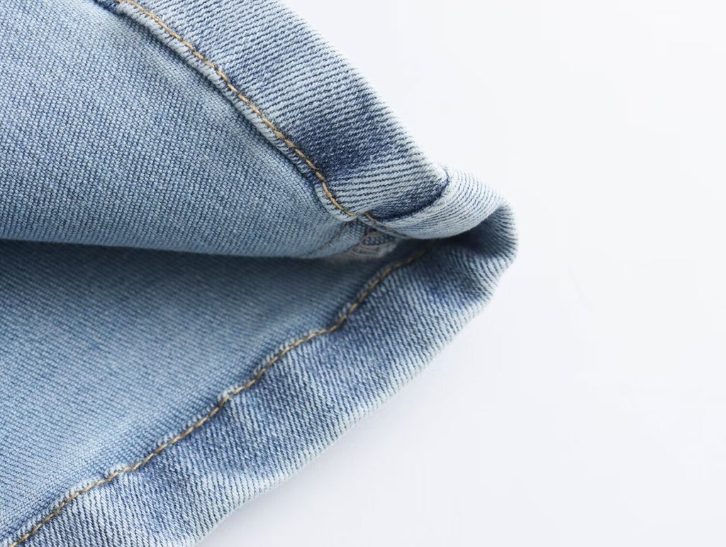 Spring Women Clothing Casual Retro Bell Bottom Pants Jeans Trousers - ALZO