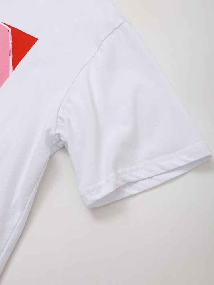 Spring Women Clothing All Match Printing Short Sleeve T Shirt Top