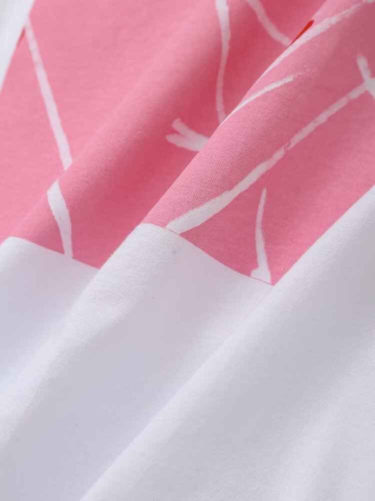 Spring Women Clothing All Match Printing Short Sleeve T Shirt Top