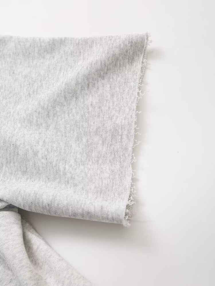 Spring Ribbed Flannel Sweatshirt Short Sleeve T Shirt Washing Effect Flannel Shorts Suit