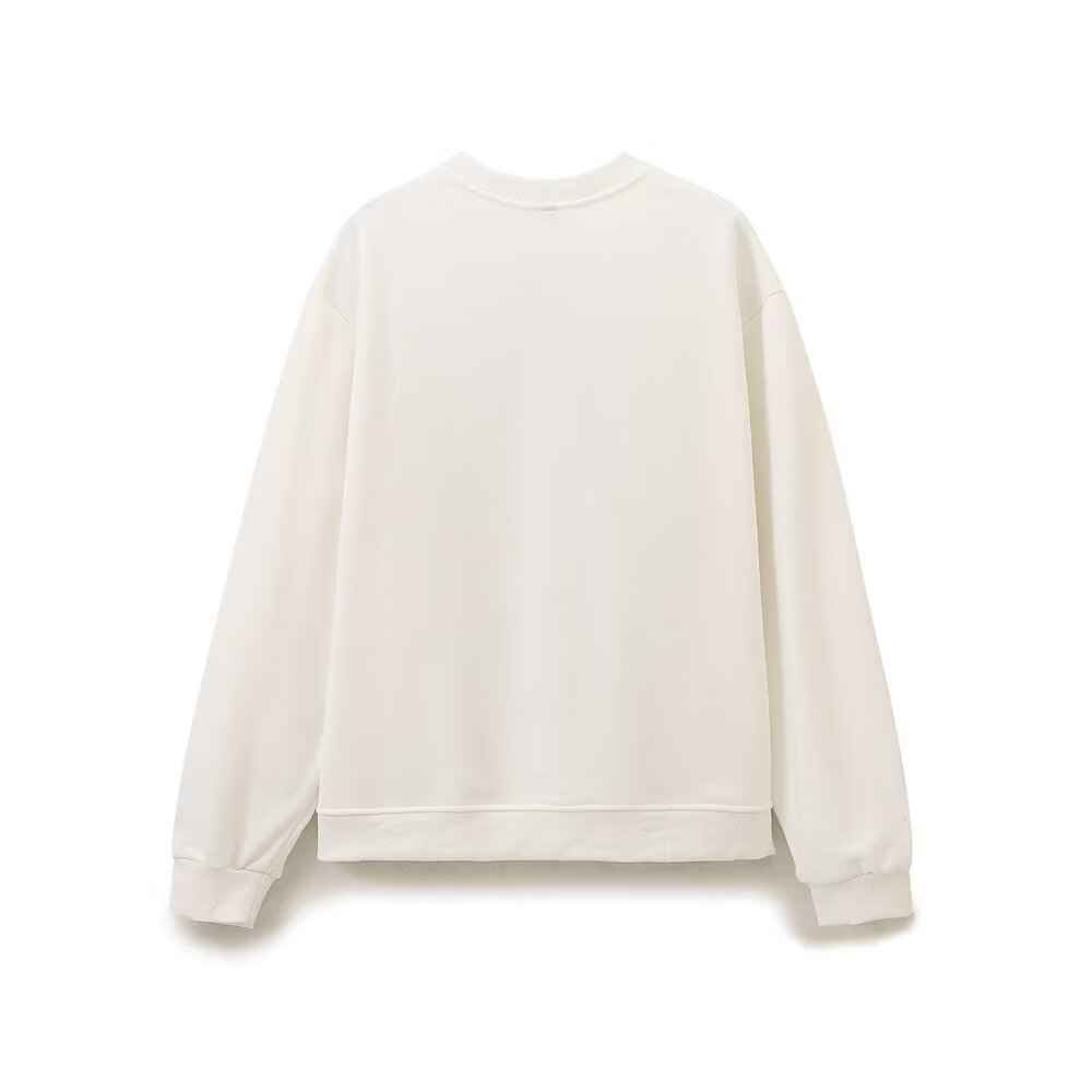 Women Print Sweatshirt Long Sleeve Autumn Winter Simplicity Casual Slimming Top