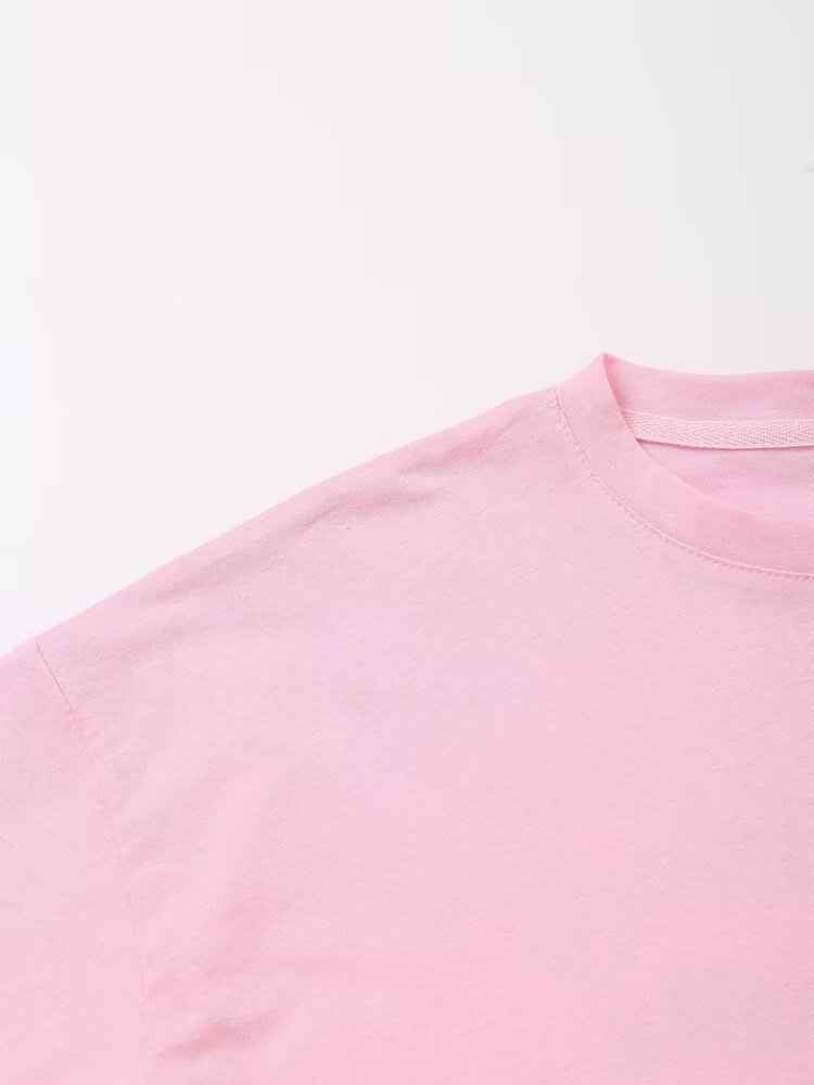 Women Clothing Autumn Crew Neck Casual All Match Stickers Printed Printed T shirt