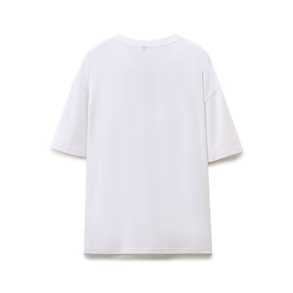 Fall Women Clothing Fashionable Casual Simple Work Printed T shirt - ALZO