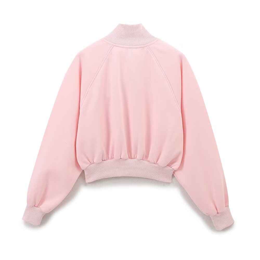 Autumn Women Zipper Ornament Flannel Sweatshirt Skirt Sets