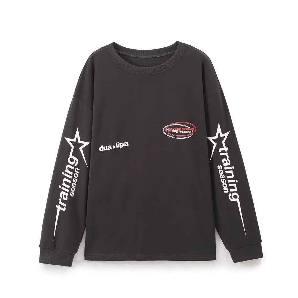 Women Classic Floral Print Long Sleeve Pullover