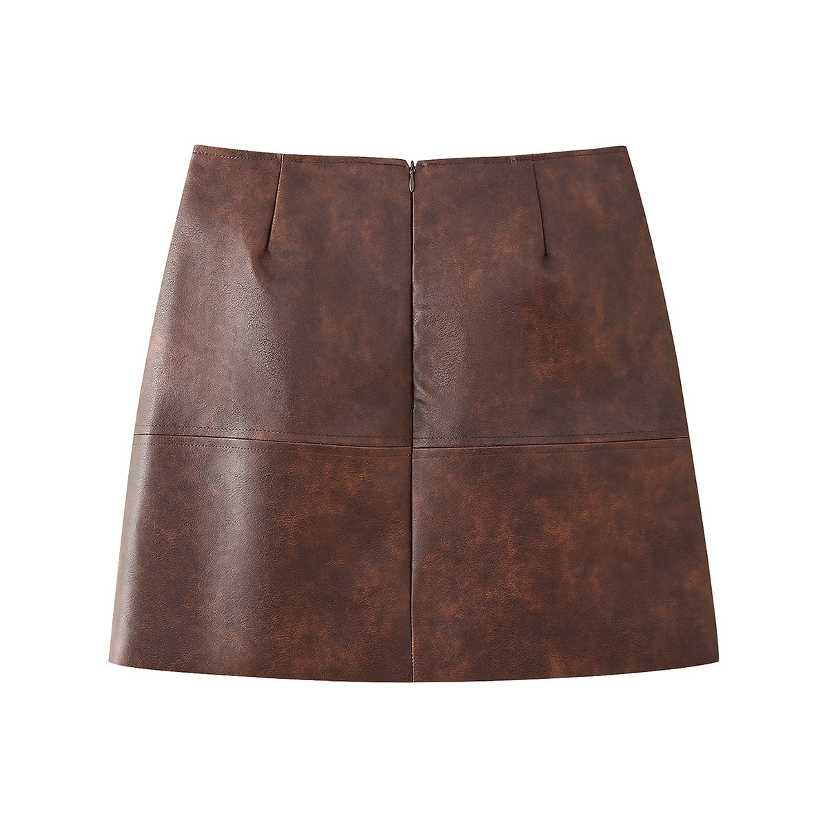 Autumn Women Clothing Street Collared Pocket Decoration Jacket Coat Short Skirt Sets - ALZO