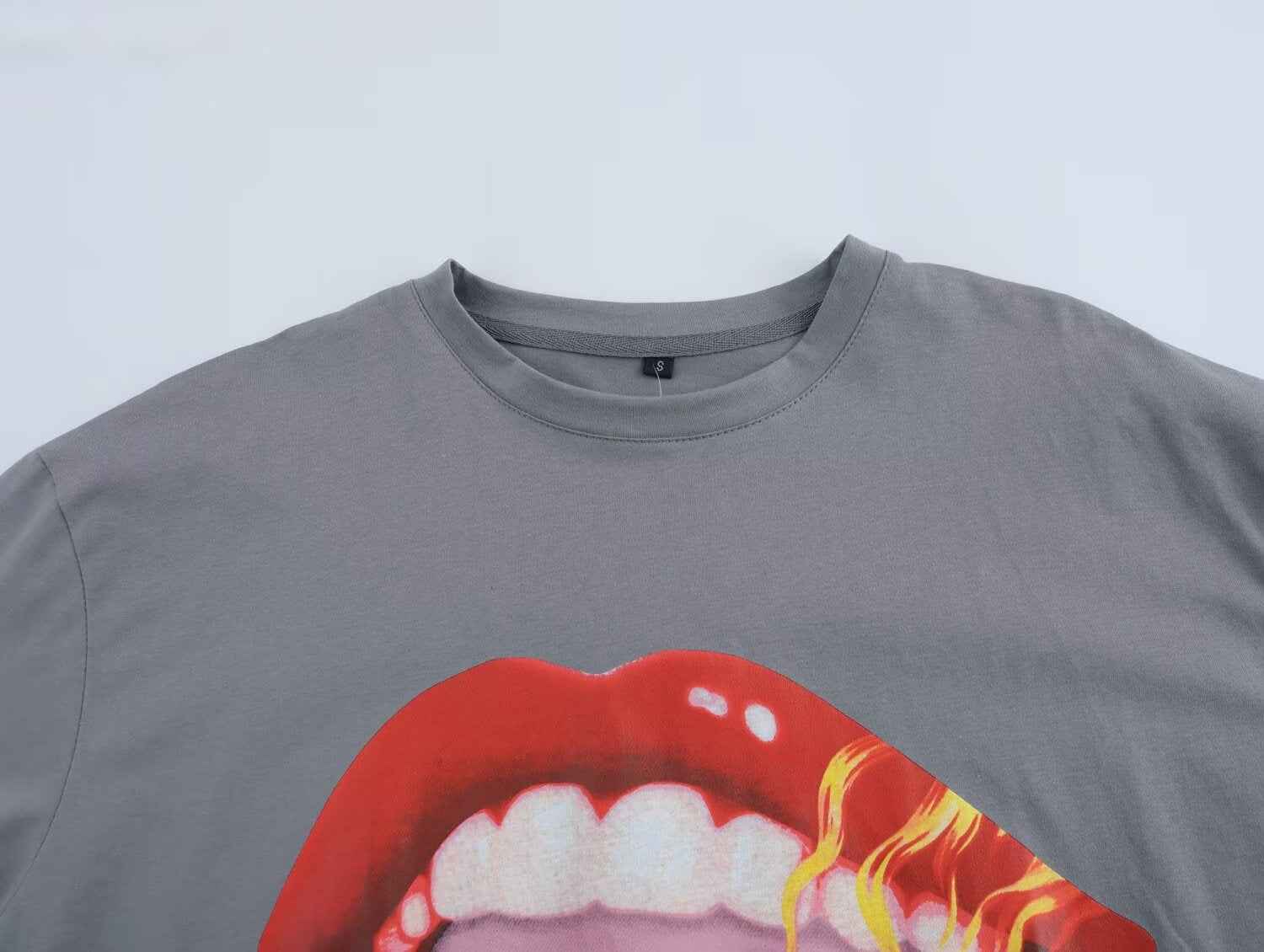 Women Clothing Stylish Simple Printed Short Sleeved T shirt