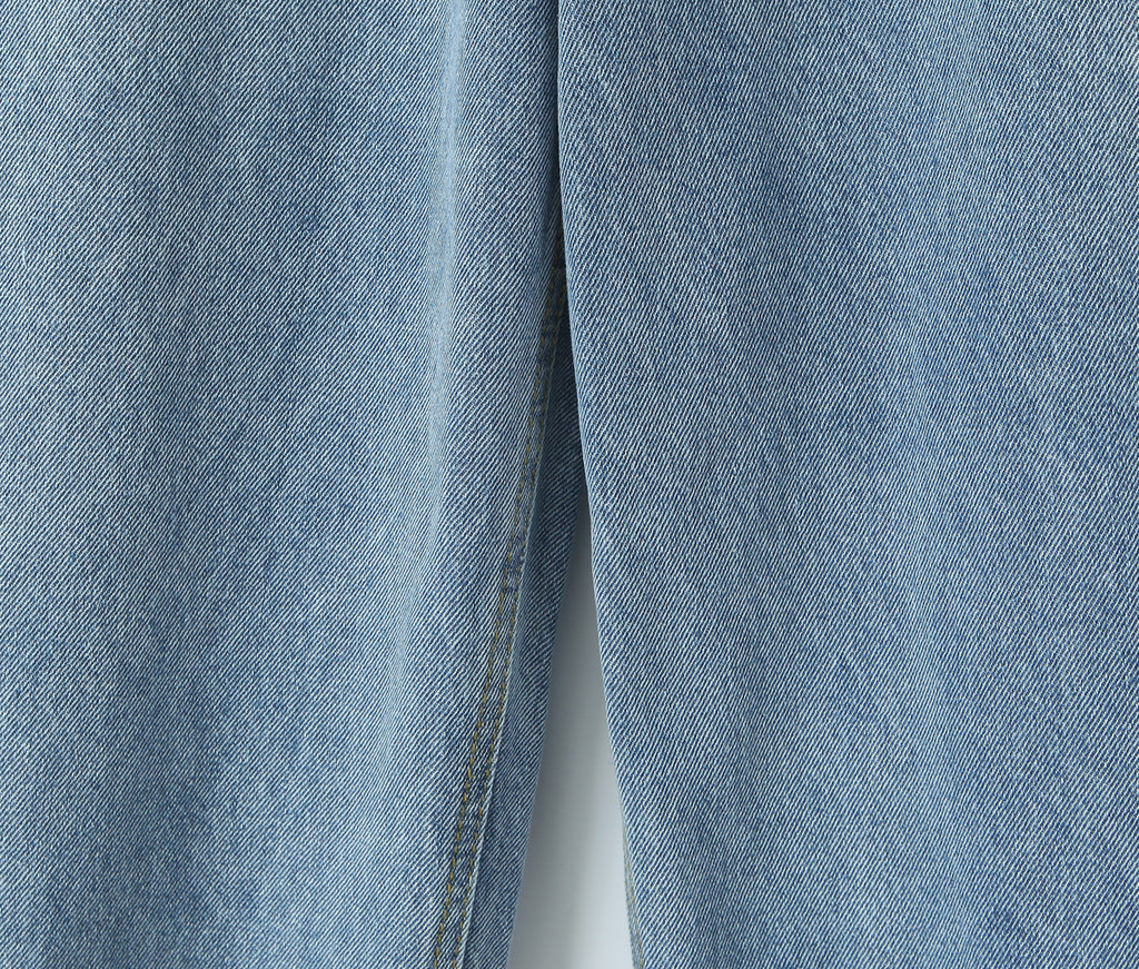 Women Spring Sexy Idle One Breasted Washed Straight Loose Wide Leg Jeans - ALZO