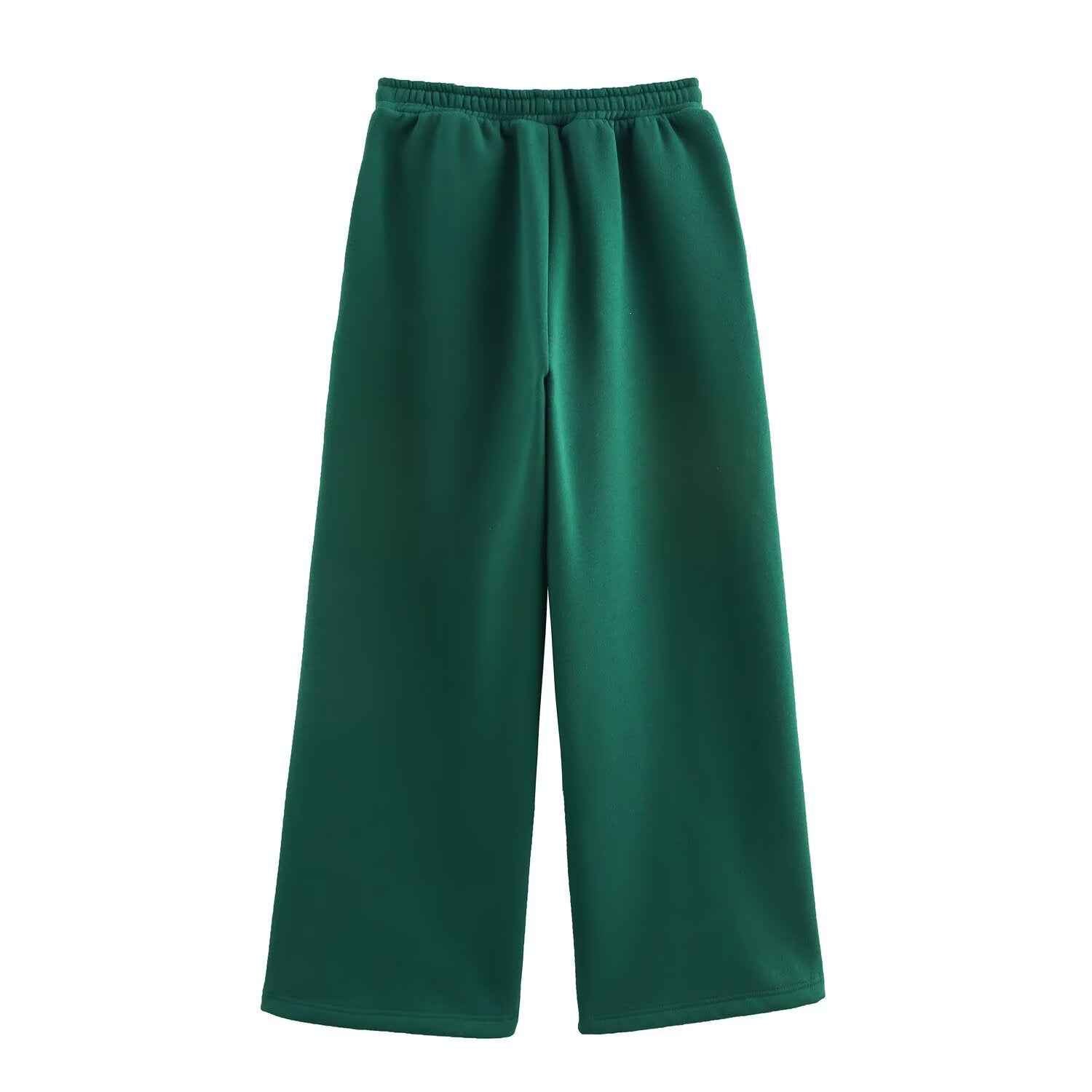 Spring Sweater Loose Casual Wide Leg Pants Sports Niche Pant Sets
