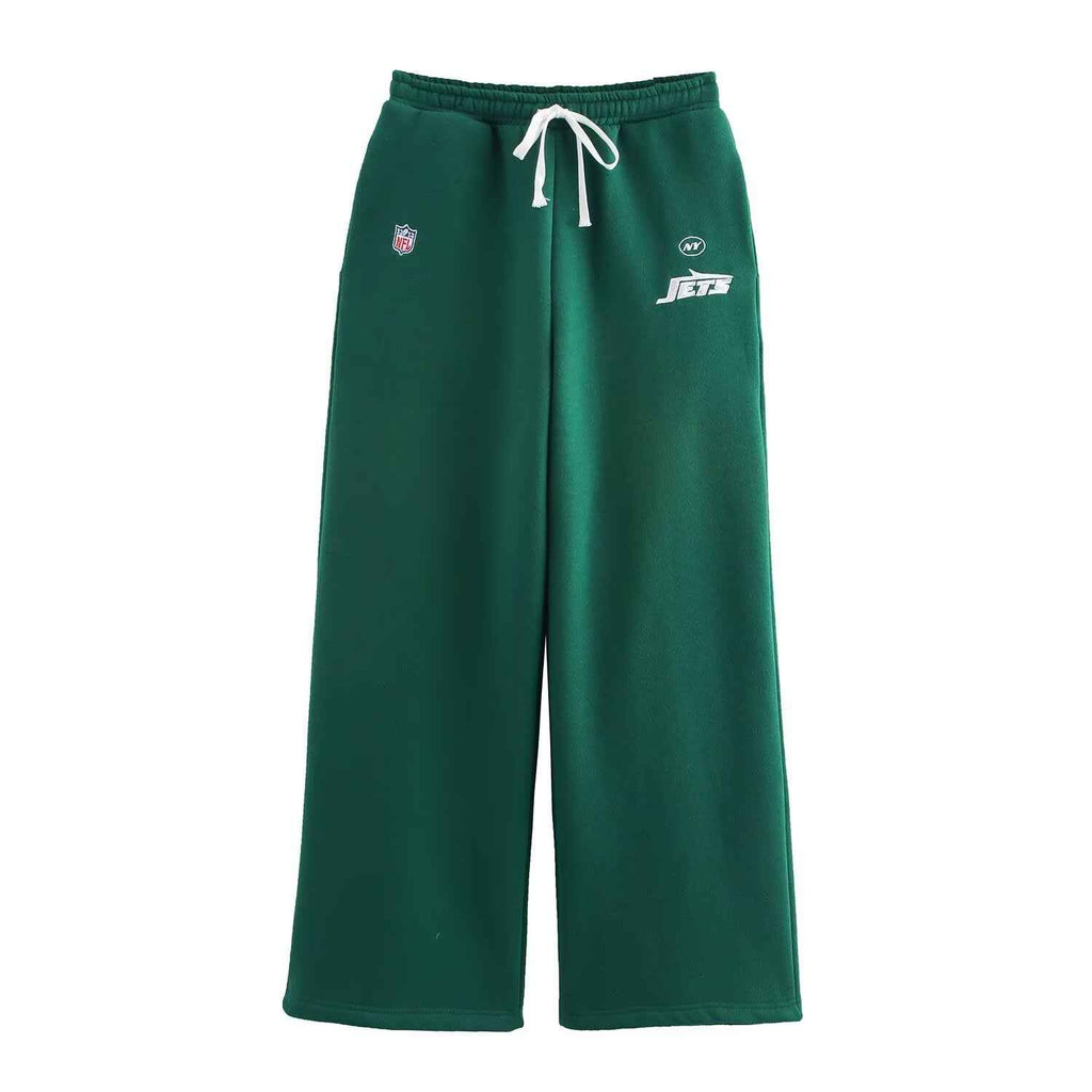 Spring Sweater Loose Casual Wide Leg Pants Sports Niche Pant Sets