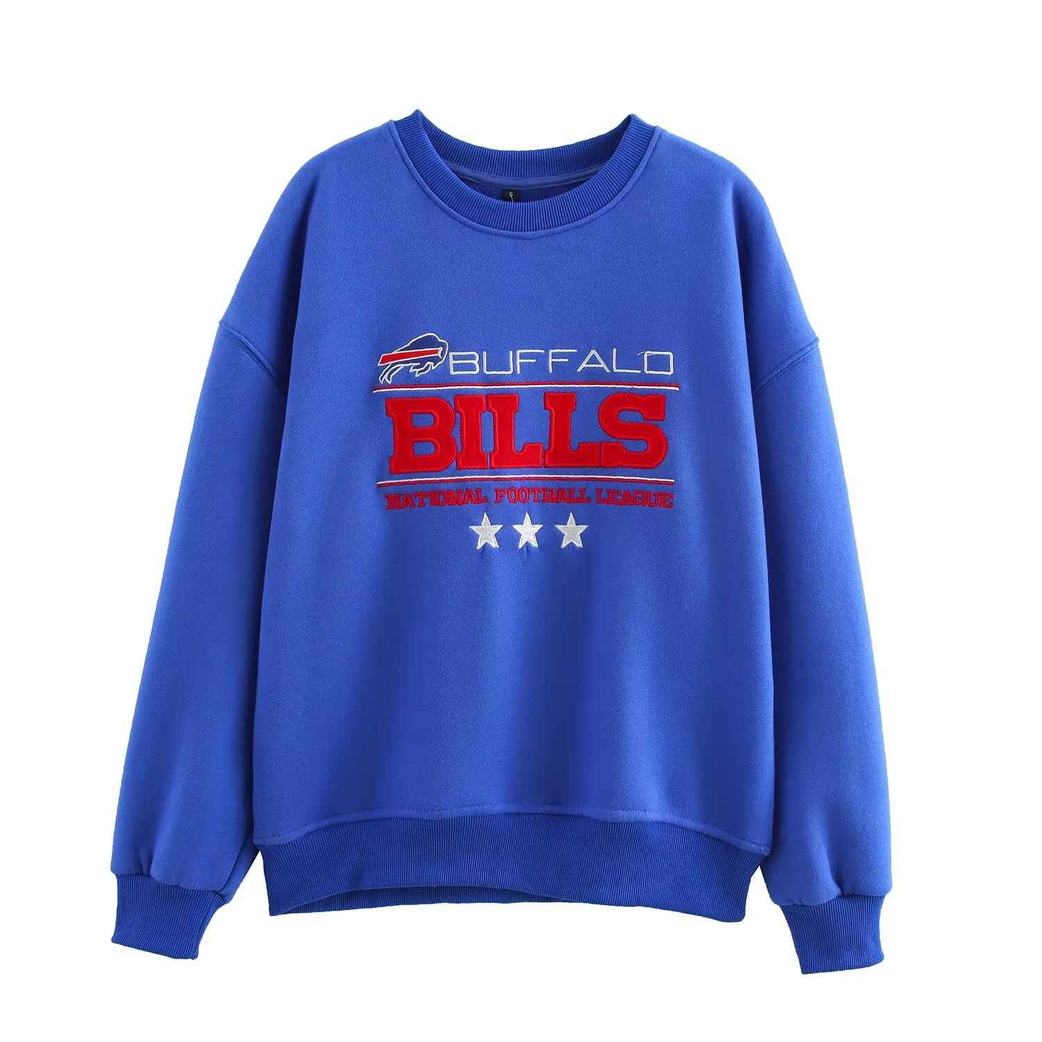 Fall Retro Loose All Match Letters Printed round Neck Long Sleeve Sweater