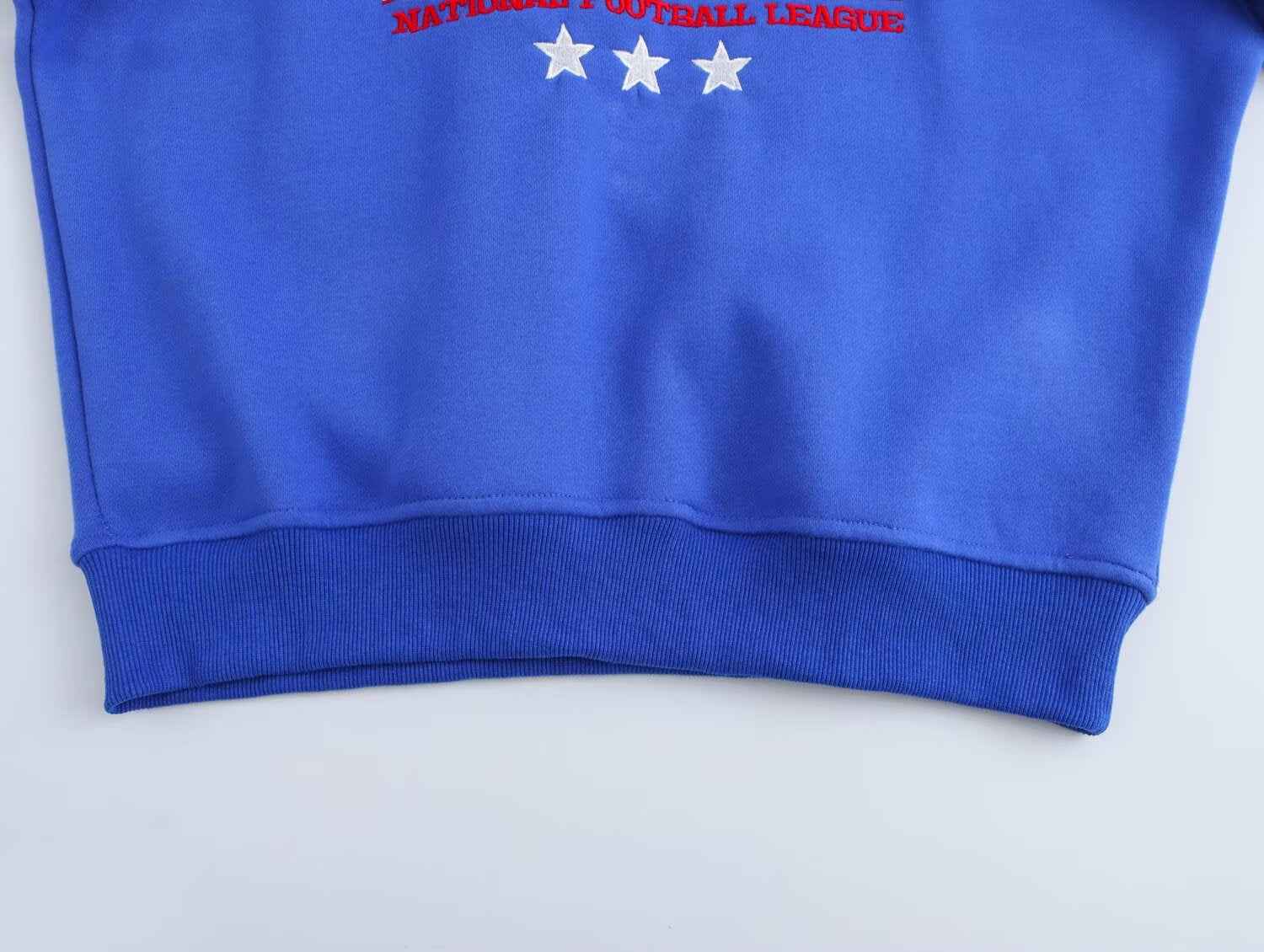 Fall Retro Loose All Match Letters Printed round Neck Long Sleeve Sweater