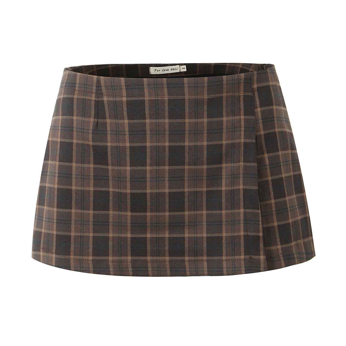Spring Two Piece Sets Minority Sling Top Skirt Grid Slim