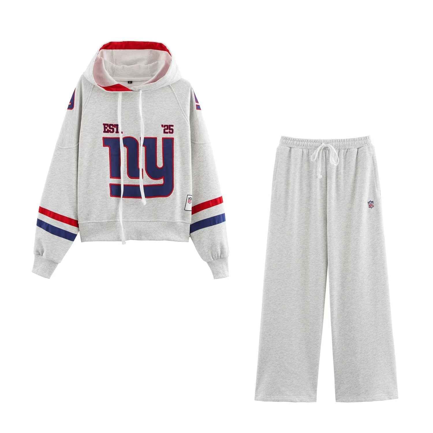 Spring Women Clothing Fashionable Simple Sweater Casual Trousers Set