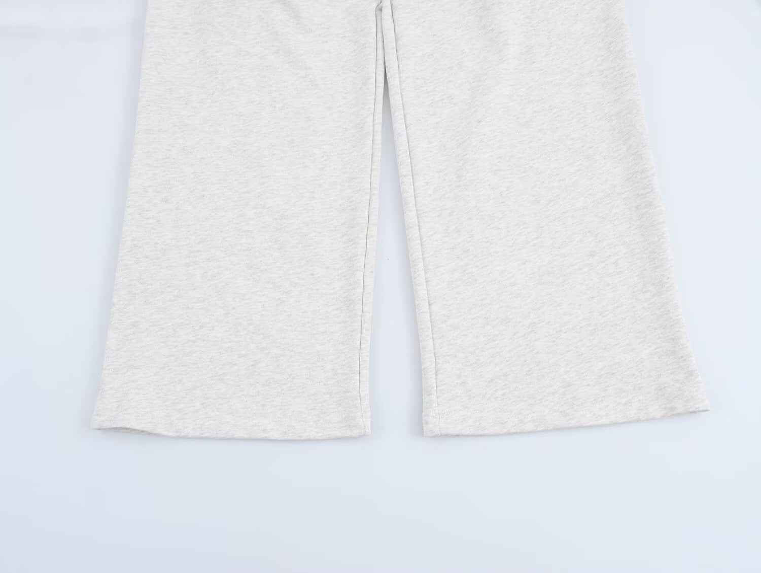Spring Women Clothing Fashionable Simple Sweater Casual Trousers Set