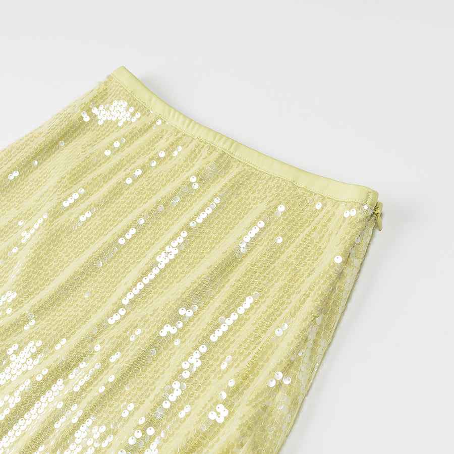 Women Clothing Sexy Sequined Narrow Waist Ultra Short Fashionable Skirt Hip Skirt
