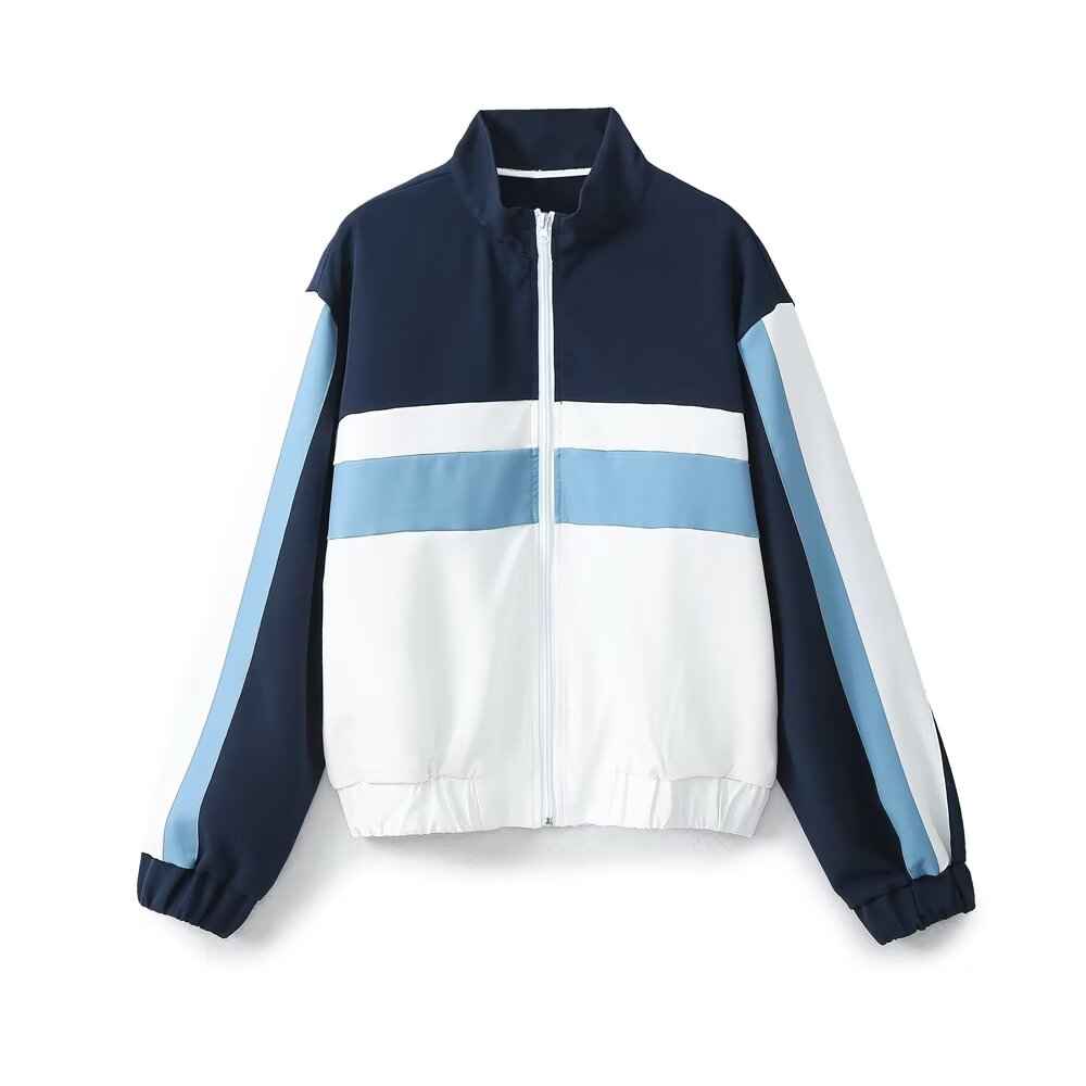 Spring Summer Women Fashionable Side Striped with Decorative Jacket Coat Pant Sets