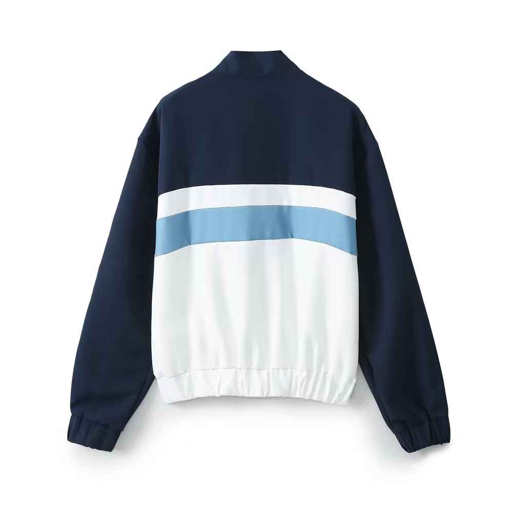 Spring Summer Women Fashionable Side Striped with Decorative Jacket Coat Pant Sets