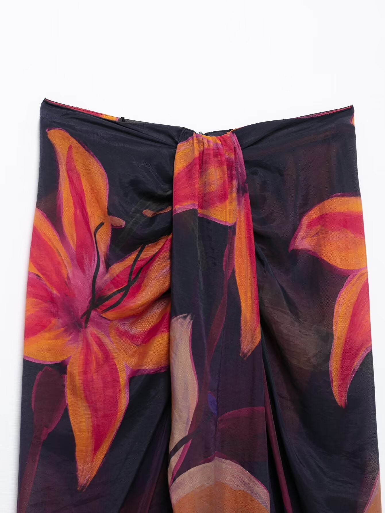 Spring Women Clothing Stylish Simple Floral Print Wrapping Towel Skirt - ALZO