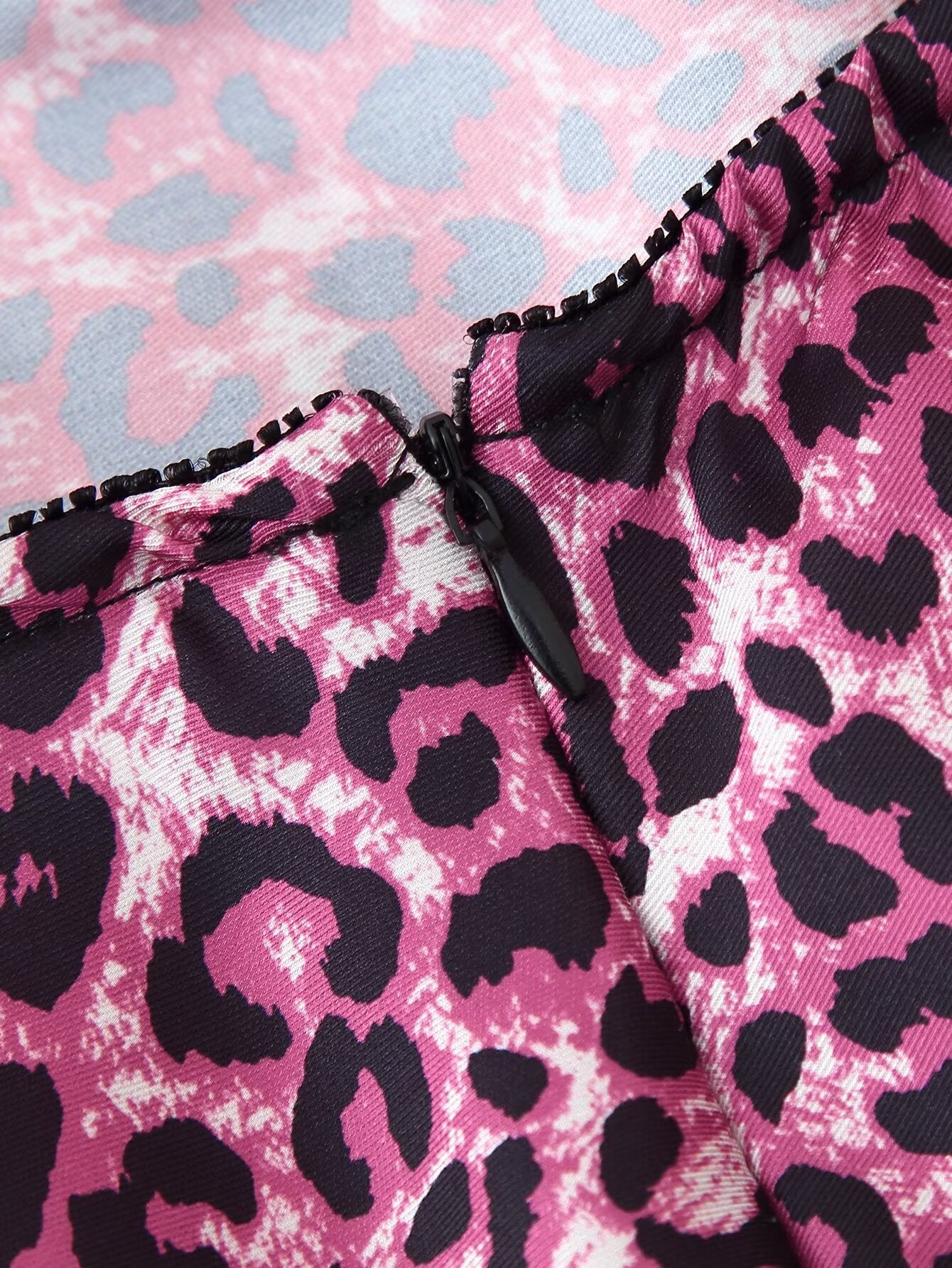 Spring Summer Women Clothing Fashionable Elegant Silk Satin Texture Leopard Print Skirt - ALZO