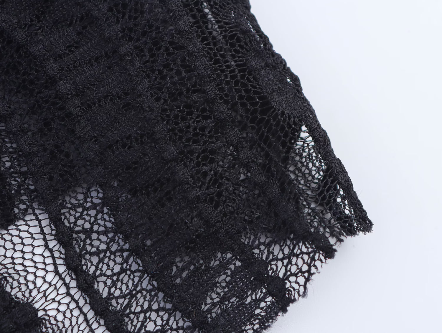 Women Clothing Summer Skirt Office Refined Handmade Lace Jacquard Mesh Skirt Long Skirt - ALZO