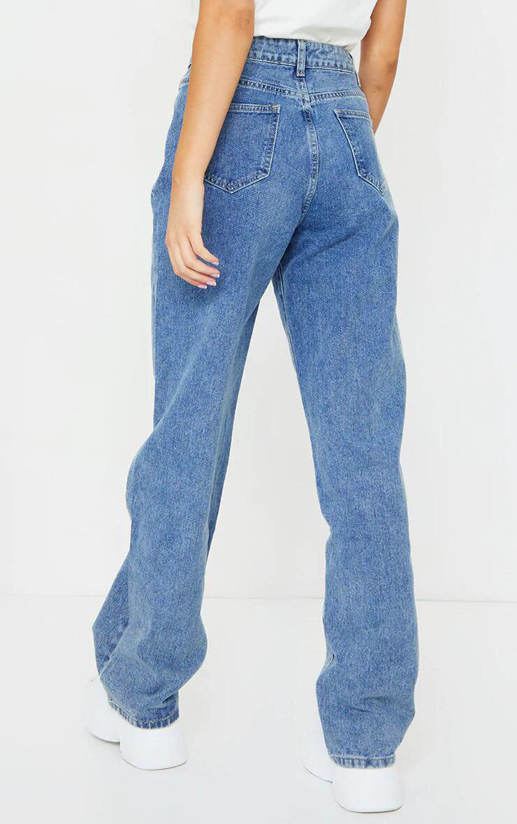 Women Clothing High Waist Light Blue Loose Straight Drooping Denim Pants Daddy Tappered Pants Harem sexy Sneakers Pants - ALZO