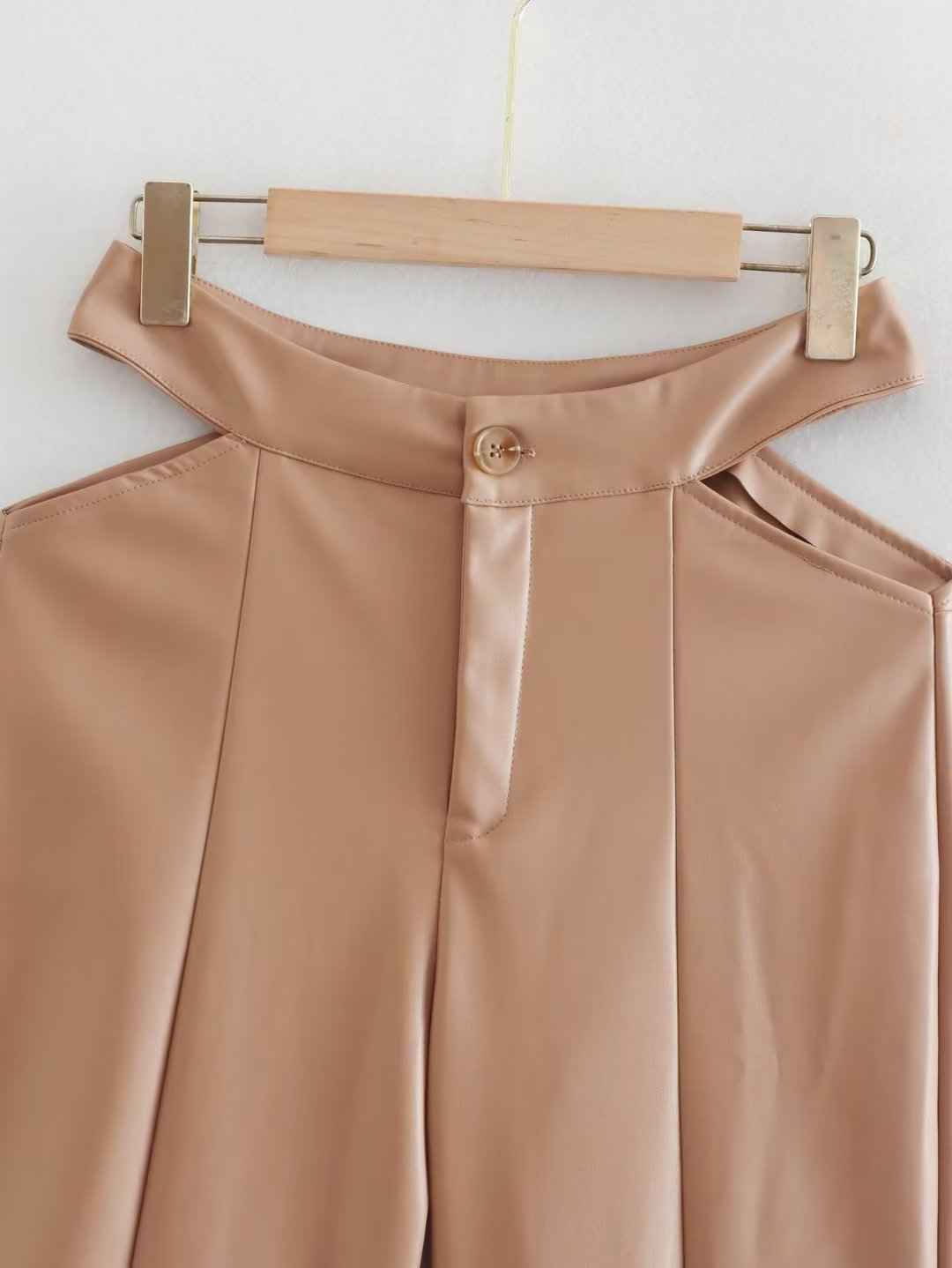 Women Wide Leg Leather Pants Leather Pants Trousers Women Clothin