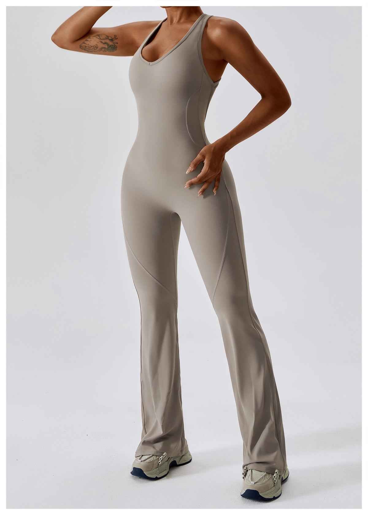 Quick Drying Skinny Yoga Clothes Dance Sports Workout Clothes Hip Lift Belly Shaping Micro Pull Yoga Jumpsuit