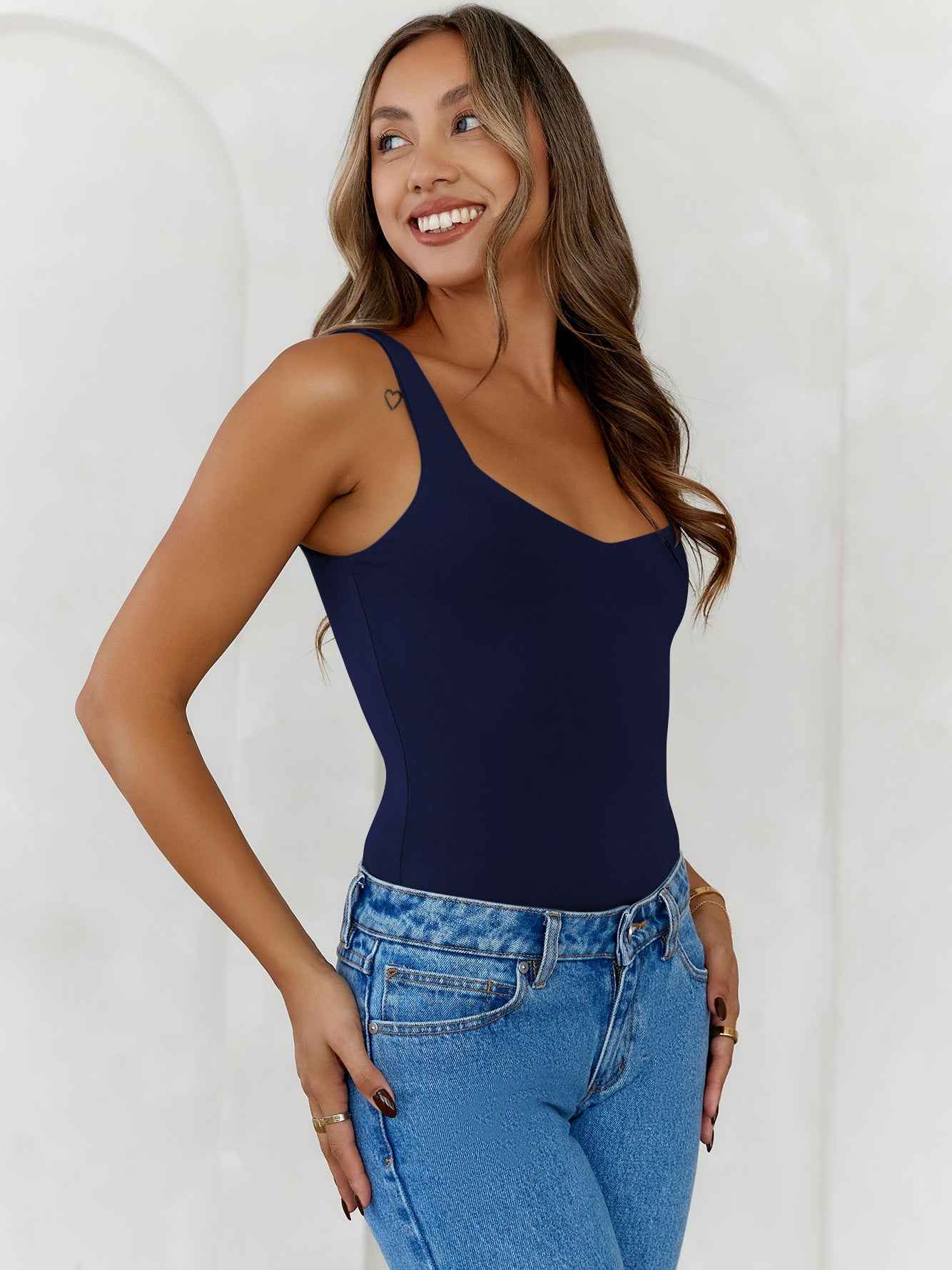 Solid Color Slim Fit Sexy Camisole Sexy Backless Sexy Top for Women