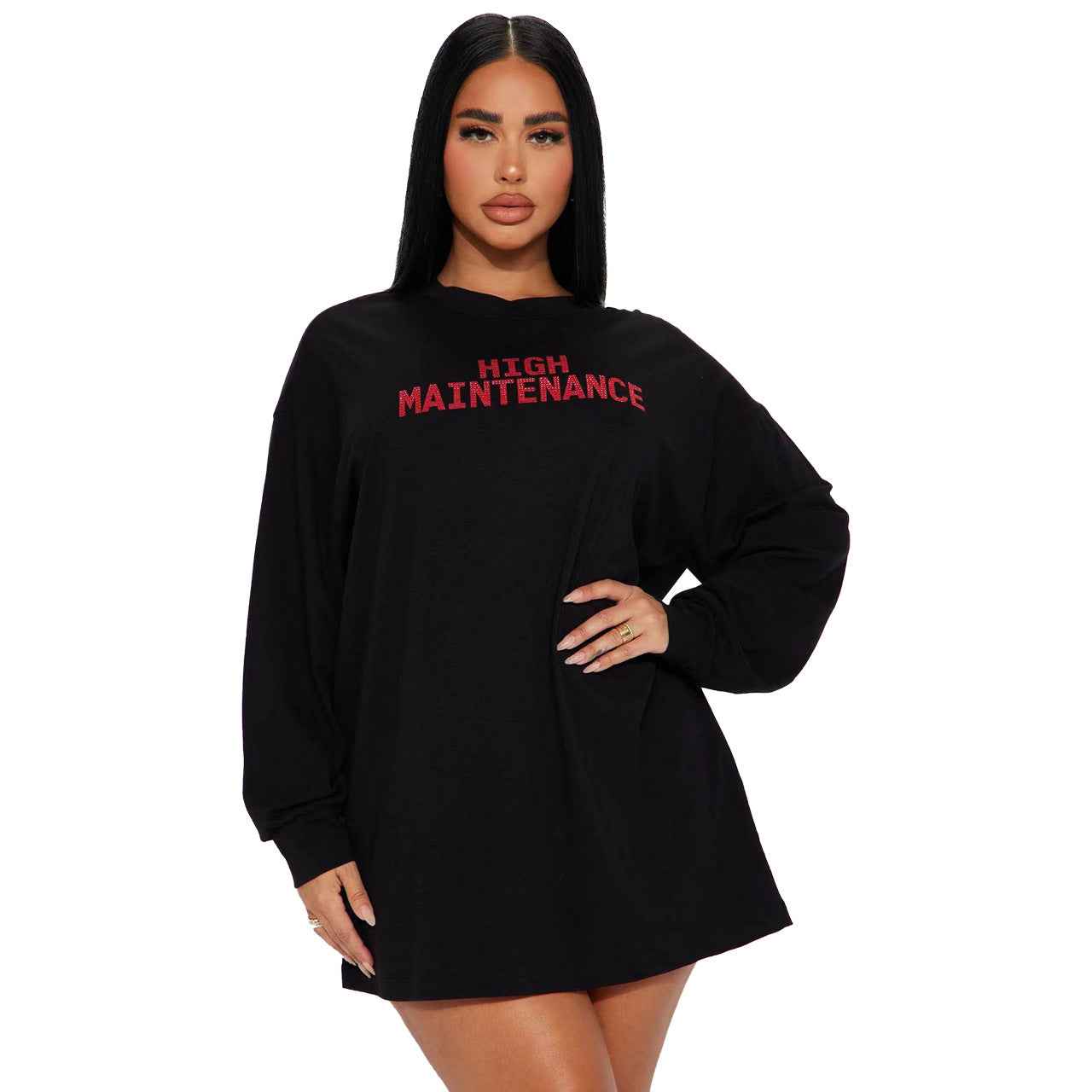 Women Clothing Casual Long Sleeve Printed T shirt Women Clothing