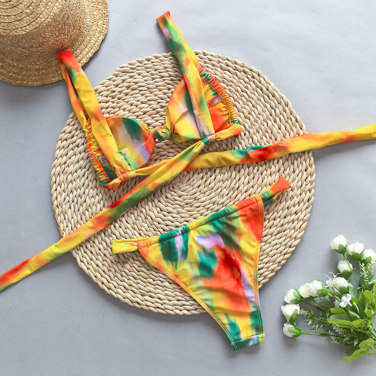 Bikini Sexy Bikini Printed Push up Split Women Swimsuit - ALZO