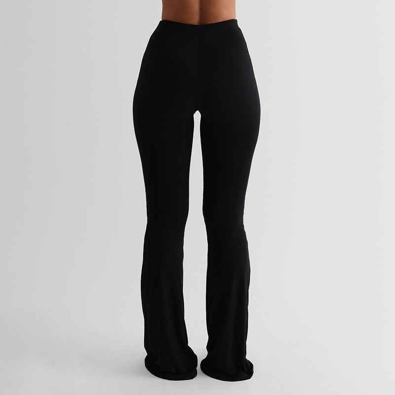 Autumn Women Fashionable Sexy Fitted Boot Cut Casual Trousers