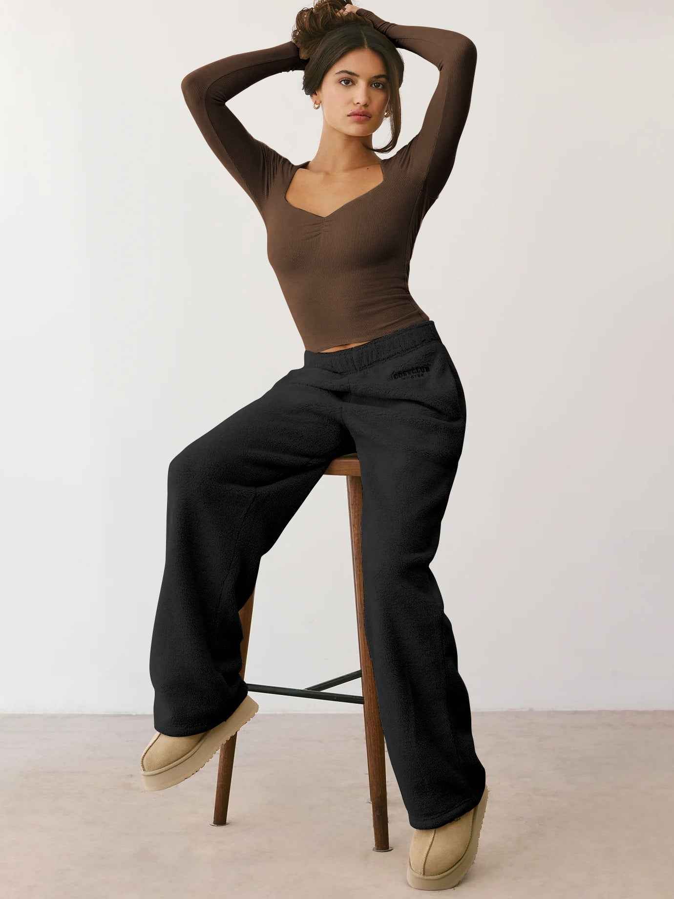 Goddess Long Sleeve Bottoming Shirt Slim T shirt Square Collar Sexy Women Clothing Top