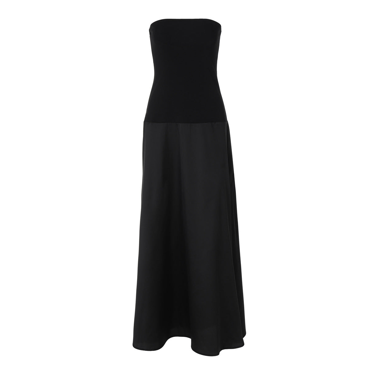 Women Clothing Spring Summer Sexy Tube Top Dress Slim Fitting Patchwork Dress - ALZO