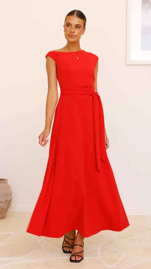Women Summer Office Solid Color Sexy Lacing Dress