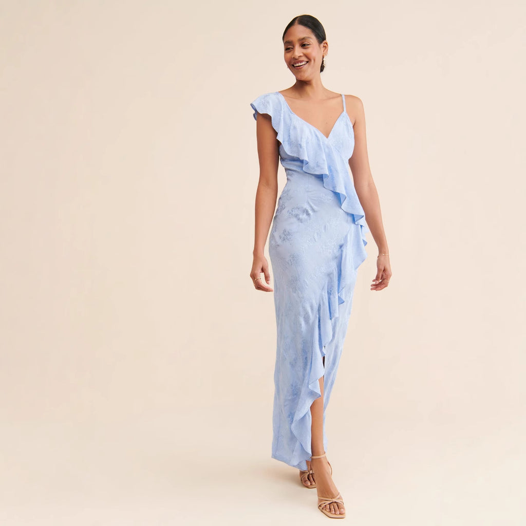 Arrival Dress Spring Summer Sexy Strap Backless High Slit Socialite Dress - ALZO