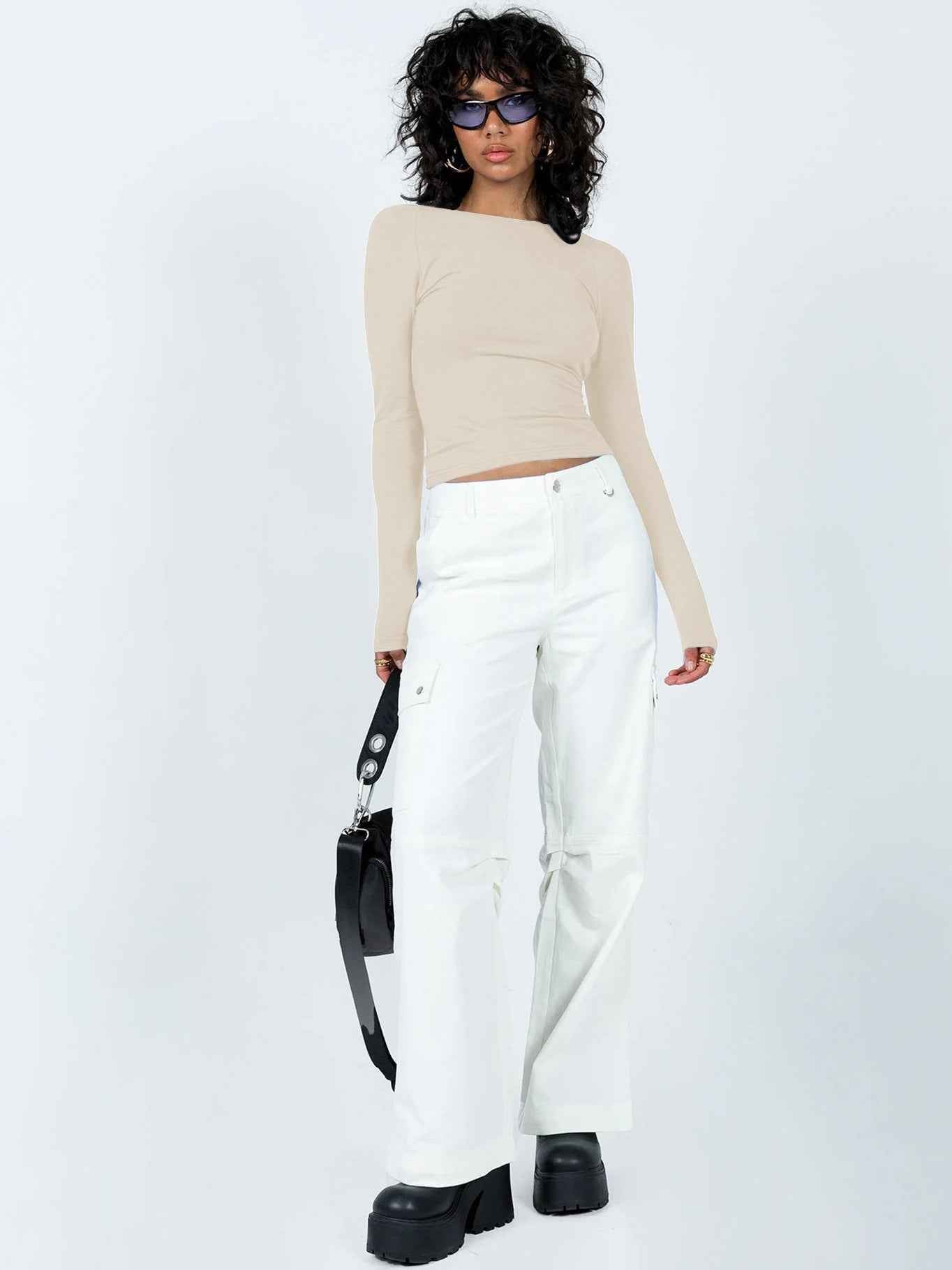 Summer Bare Back Top Long Sleeve Sexy Shoulder T shirt for Women