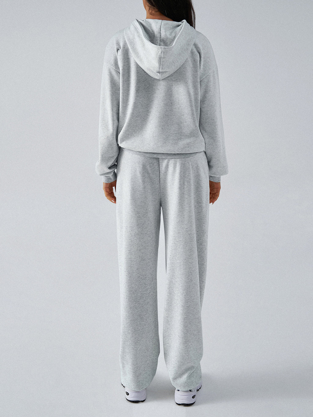Autumn Winter Casual Sports Hooded Sweater Slim Fit Tied Trousers Women - ALZO