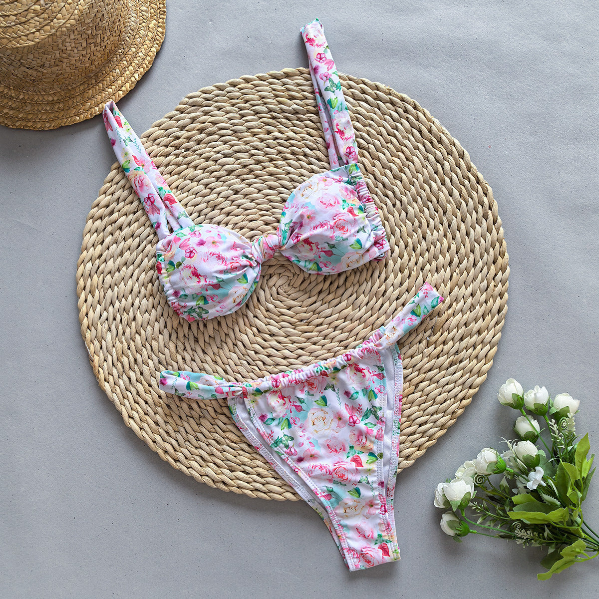Bikini Sexy Bikini Printed Push up Split Women Swimsuit - ALZO