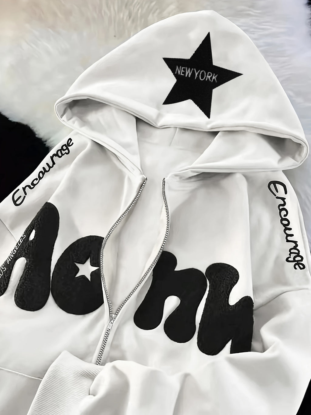 Sweatshirt Outdoor Autumn Winter Loose Long Sleeve Sweatershirt Half Zipper Ladies - ALZO